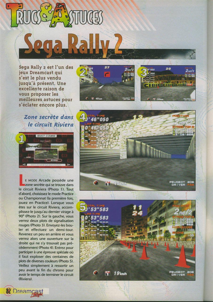 Trucs et astuces Sega Rally 2 page 1